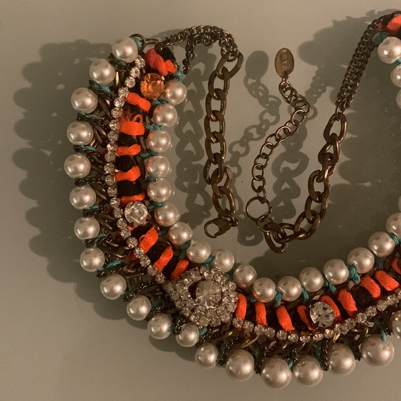 Zara Jewel and Pearl Collar Necklace - Picture 4 of 5